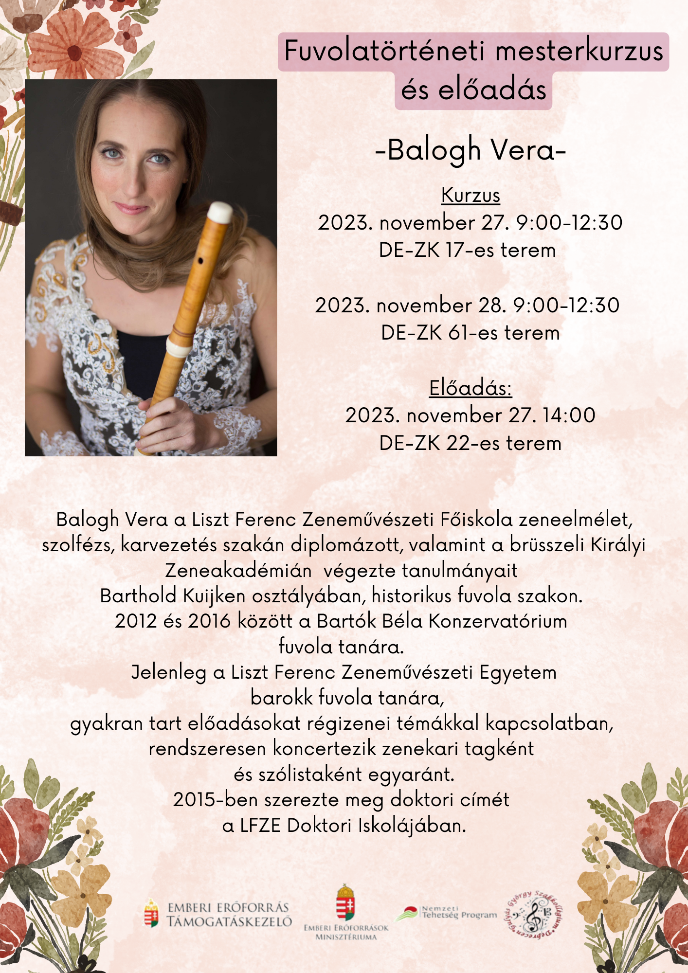 Balogh Vera - Fuvolatörténeti mesterkurzus