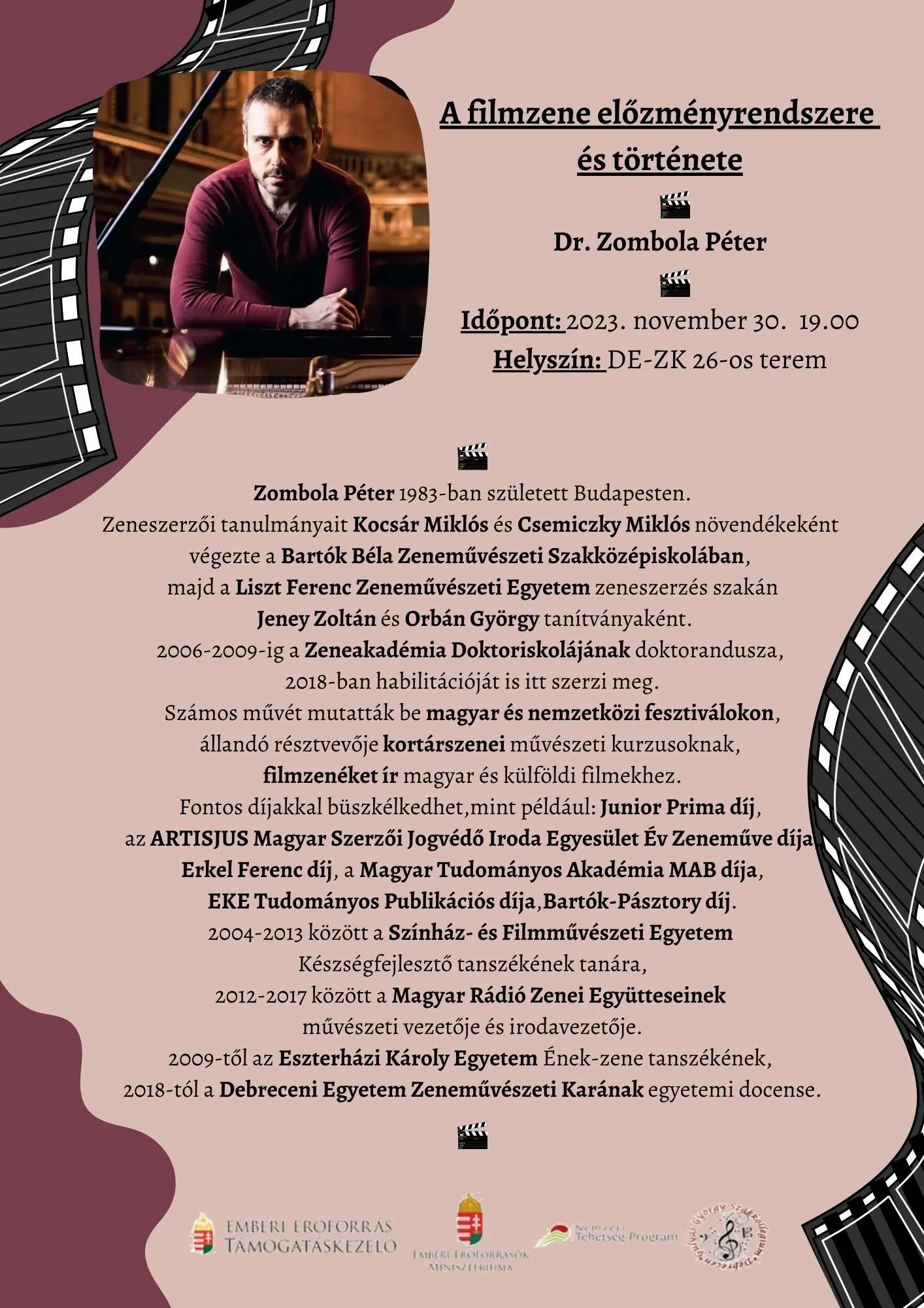Zombola P&eacute;ter - A filmzene előzm&eacute;nyrendszere &eacute;s t&ouml;rt&eacute;nete 