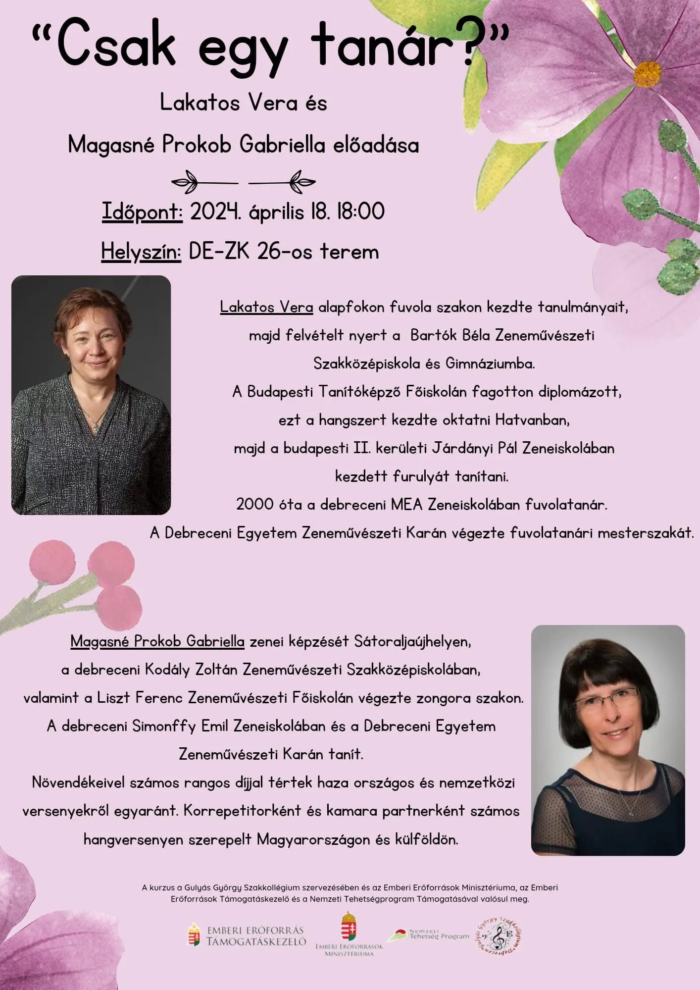 Magasn&eacute; Prokob Gabriella, Lakatos Vera -Csak egy tan&aacute;r? 