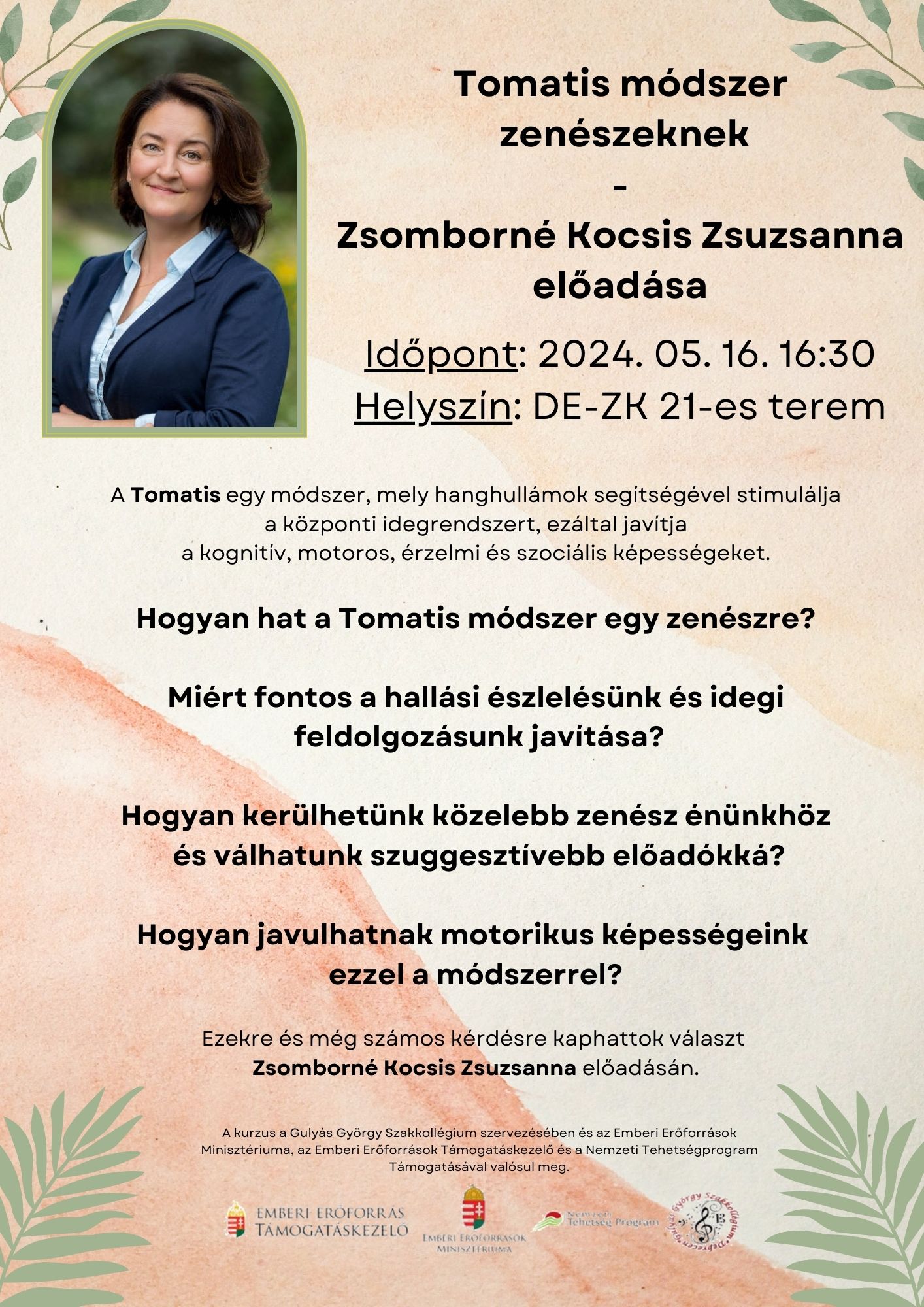 Zsomborné Kocsis Zsuzsanna - Tomatis módszer zenészeknek